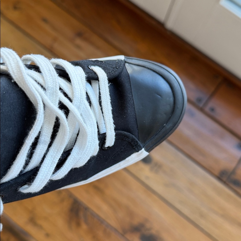 The Office of Angela Scott El Capitan Platform Colorblock Sneaker Black 8 EUC - Picture 13 of 14